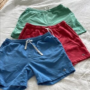 Lot of Vineyard Vines Athletic Shorts Blue,Red and Green